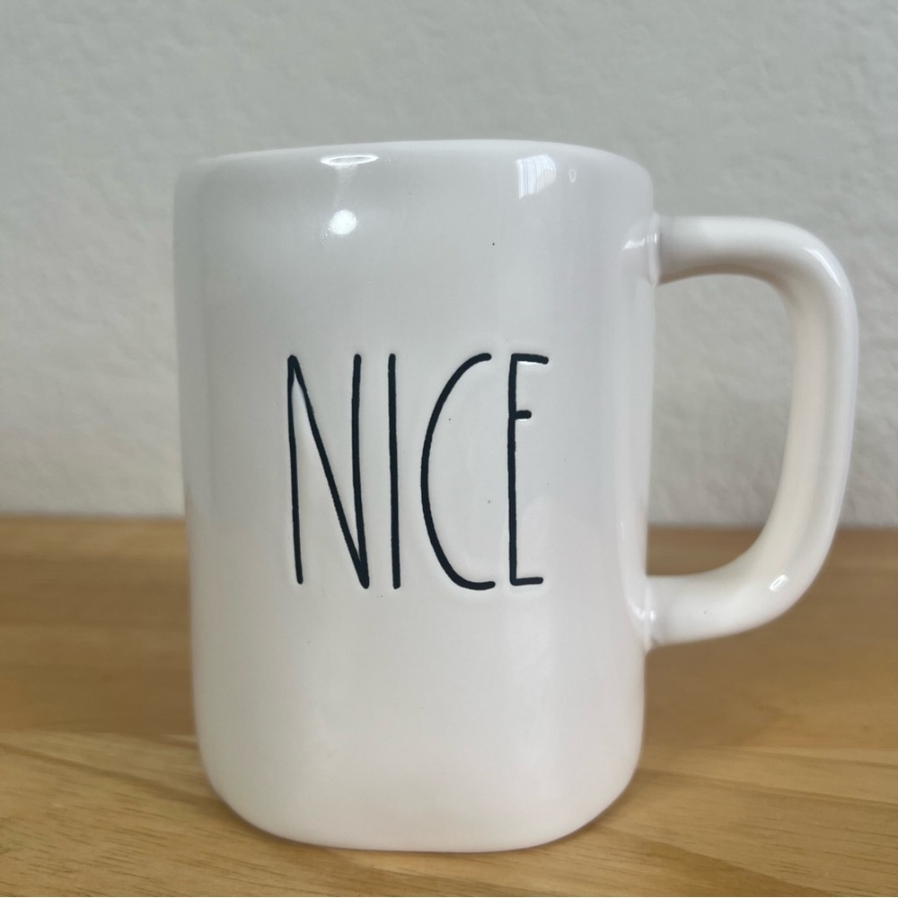 Rae Dunn by Magenta | NICE | Ivory W/ Black Letters Ceramic Coffee Tea Mug - Picture 1 of 5